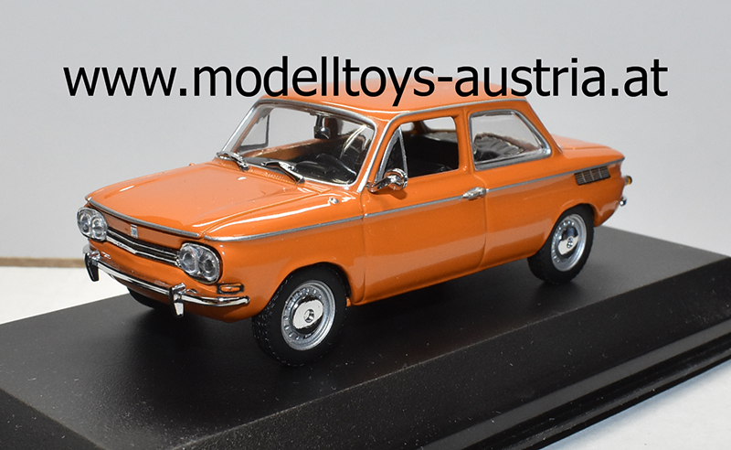 NSU TT 1967 - 1972 orange 1:43, Modelltoys-Austria - Modellauto