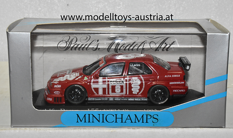 Alfa Romeo 155 V6 TI 1993 DTM Champion Nicola LARINI 1:43,  Modelltoys-Austria - Modellauto