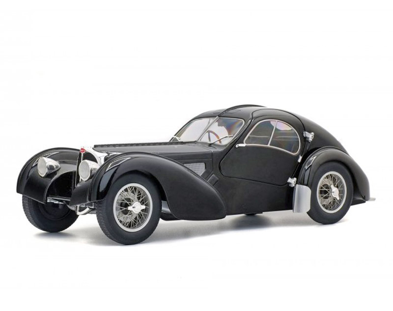 Bugatti 57 SC Atlantic Coupe 1937 schwarz 1:18, Modelltoys-Austria