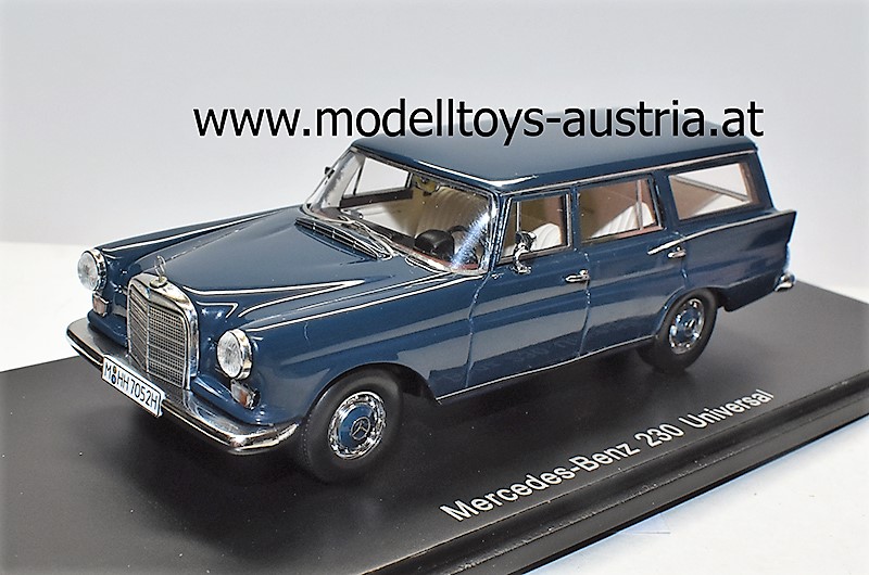 Mercedes Benz W111 230 Universal Kombi blau 1:43, Modelltoys-Austria