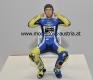 Figure Valentino ROSSI 2014 Moto GP CHECKING THE EAR PLUGS 1:12