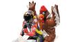 Figure Valentino ROSSI 1998 250 ccm BARCELONA and CHICKEN 1:12