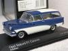 Opel Rekord P1 Caravan Kombi 2-türig 1958-1960 weiss blau 1:43