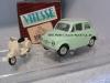 Fiat 500 green and with cream Vespa 1:43