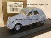 Citroen 2CV 2 CV 1953-54 ENGLAND closed Roof blue 1:43