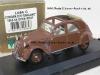 Citroen 2CV 2 CV 1953-54 ENGLAND offenes Dach braun 1:43