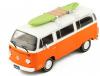 VW T2 Bus 1975 mit Surfbrett weiss / orange 1:43