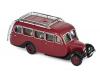 Citroen U23 Bus Autobus 1947 dunkelrot / schwarz 1:87 HO