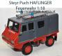 Steyr Puch Haflinger 700 AP clossed Fire Brigade red 1:18 Schuco