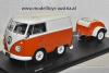 VW T1 Transporter Kool Kombi 2023 orange / weiss 1:18
