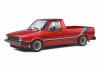 VW Golf I CADDY Pick-up 1982 CUSTOM red metallic 1:18