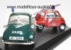 BMW Isetta 250 LÖSCHI Feuerwehr HAMBURG und BMW Isetta 250 Polizei 1:18 Double Set