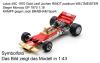 Lotus 49C 1970 Gold Leaf Jochen RINDT posthum WELTMEISTER Sieger Monaco GP 1970 1:18 KAMPF gegen Jack BRABHAM Spark