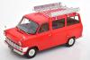 Ford Transit Bus 1965 mit Dachgepäckträger rot 1:18