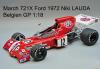 March 721X Ford 1972 Niki LAUDA Belgien GP 1:18