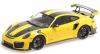 Porsche 911 991 Coupe GT2 RS 2018 WEISSACH PACKAGE yellow with black Rims 1:18