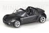 Smart Roadster Cabriolet 2003 matt black FULDA Edition 1:43 BLACK WIDE STRONG