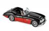 Austin Healey 3000 MK3 Cabriolet 1964 black / red 1:43