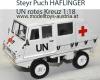 Steyr Puch Haflinger 700 AP geschlossen UN Rotes Kreuz weiss 1:18 Schuco