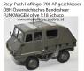 Steyr Puch Haflinger 700 AP clossed ÖBH Austrian Armed Forces RADIO CAR olive 1:18 Schuco