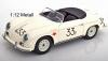 Porsche 356 A SPEEDSTER Cabriolet 1955 James DEAN white No 33 1:12 WITH Figure