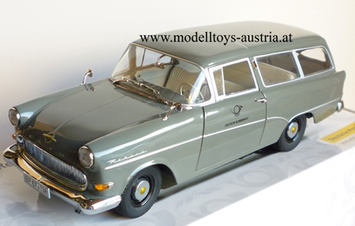 Opel Rekord P1 Caravan Kombi 2-türig Deutsche Bundespost 1:18