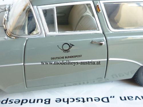 Opel Rekord P1 Caravan Kombi 2-türig Deutsche Bundespost 1:18