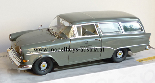 Opel Rekord P1 Caravan Kombi 2-türig Deutsche Bundespost 1:18