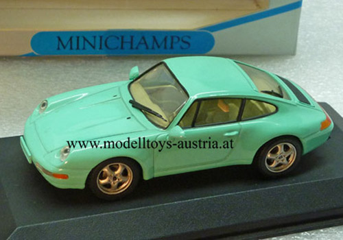 Porsche 911 993 Coupe Carrera 1994 mint grün 1:43