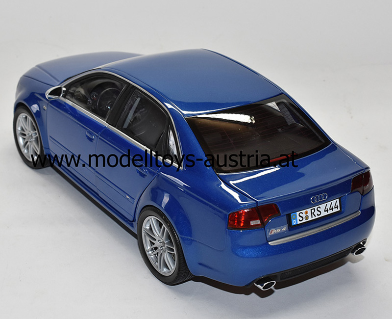 Audi A4 B7 Limousine RS4 Quattro 2006 blau metallik 1:18