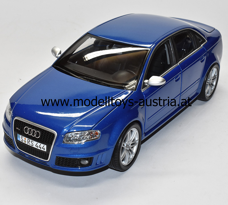 Audi A4 B7 Limousine RS4 Quattro 2006 blau metallik 1:18