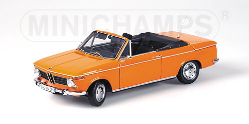 BMW 2002 E10 1600 Cabrio 1967 - 1971 orange 1:18