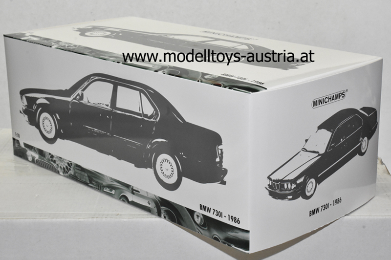 BMW E32 Limousine 730I 1986 dunkel grau metallik 1:18