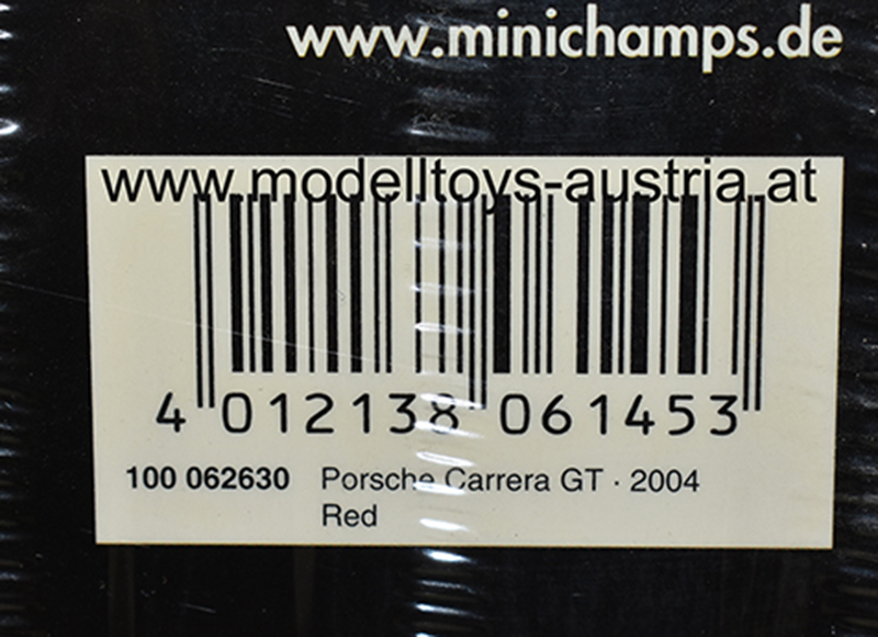 Porsche Carrera GT 2004 rot 1:18