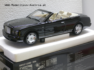 Bentley Azure Cabrio 2006 schwarz 1:18