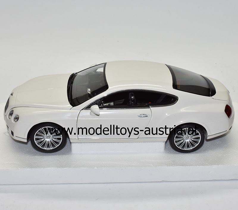 Bentley Continental GT Coupe 2008 weiss 1:18 Minichamps
