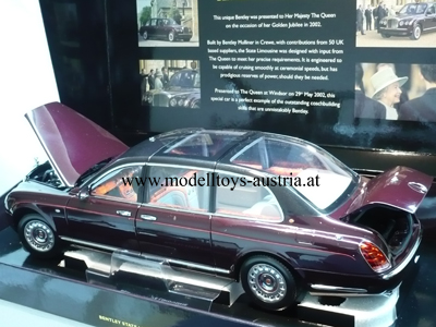 Bentley Staatslimousine 2002 Queen von der Majestät der Königin 1:18