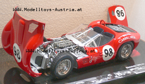 Maserati Birdcage Tipo 61 1960 Riverside Carroll SHELBY 1:18