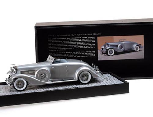 Düsenberg SJN Supercharged Cabrio 1936 silber metallik 1:18