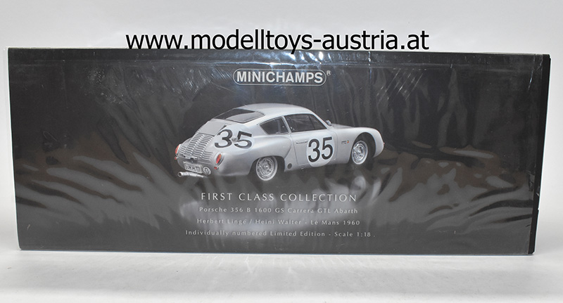 Porsche 356B Coupe 1600 GS Carrera GTL Abarth 1960 Le Mans LINGE / WALTER 1:18