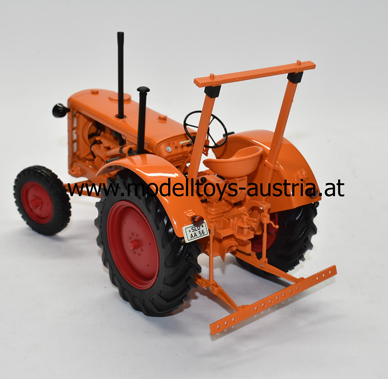 Hanomag R28 R 28 Traktor 1953 orange 1:18