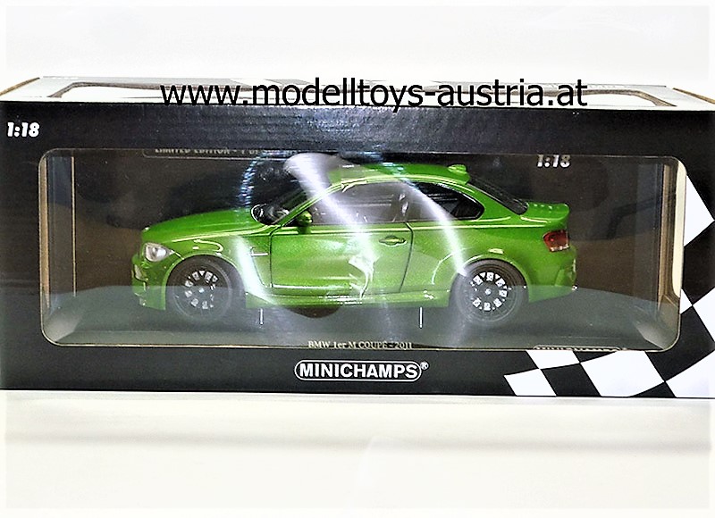 BMW E82 1er M Coupe 2011 Java grün metallik 1:18
