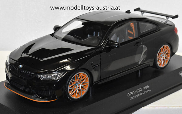 BMW F82 Coupe M4 GTS 2016 schwarz metallik 1:18