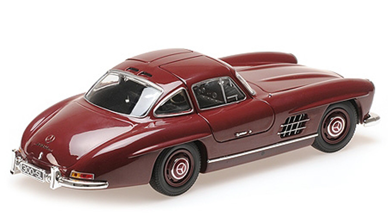 Mercedes Benz W198 300 SL 1955 dunkel rot 1:18