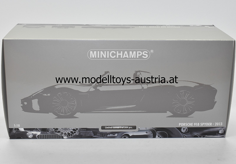 Porsche 918 Spyder 2013 blau 1:18 Minichamps