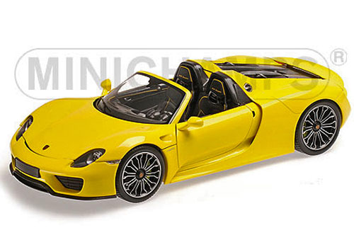 Porsche 918 Spyder Cabrio 2013 gelb 1:18