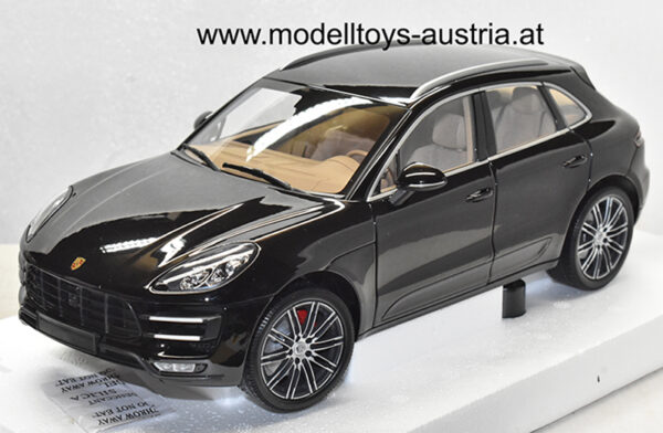 Porsche Macan Turbo SUV 2013 schwarz metallik 1:18