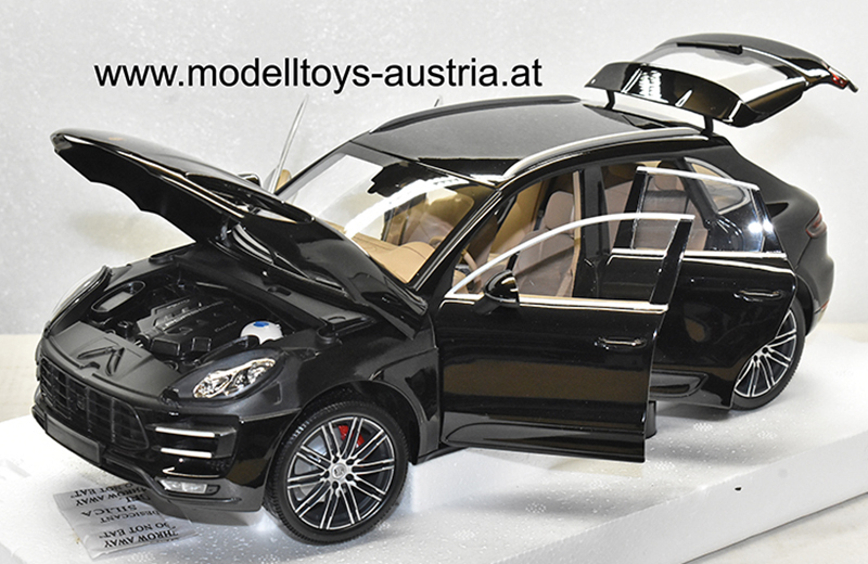 Porsche Macan Turbo SUV 2013 schwarz metallik 1:18
