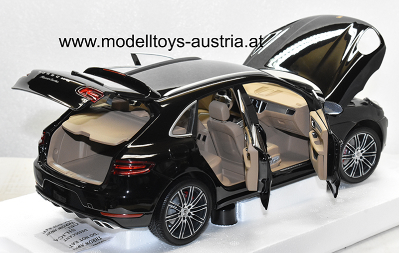 Porsche Macan Turbo SUV 2013 schwarz metallik 1:18