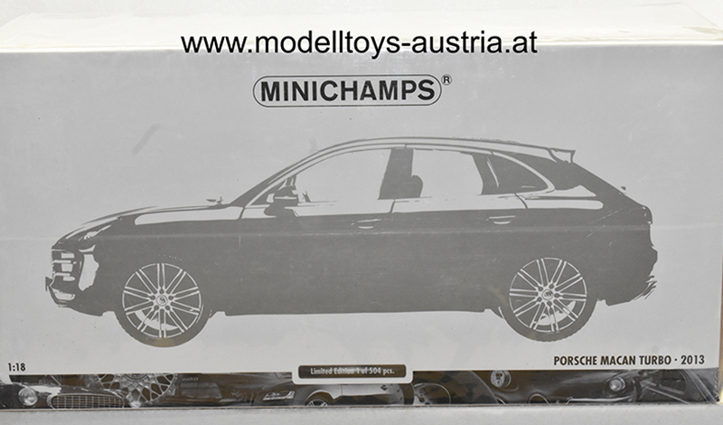 Porsche Macan Turbo SUV 2013 schwarz metallik 1:18